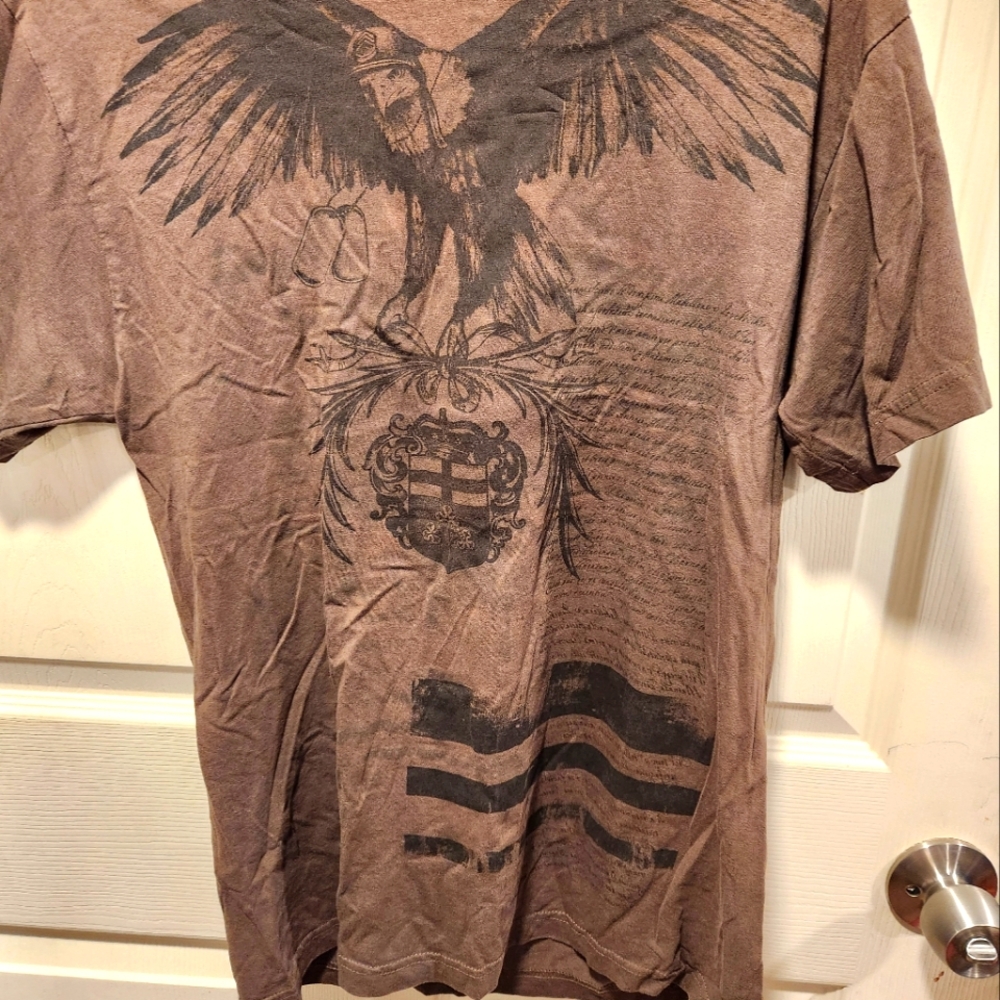 Men's Brown Graphic T-Shirt